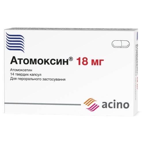*Атомоксин капс. тв. 18мг №14 (2*7) *Атомоксин капс. тв. 18мг №14 (2*7)