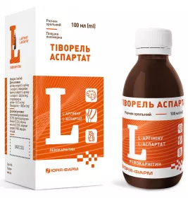 Тіворель аспартат р-н орал. полім. флак. 100мл Юрія-фарм