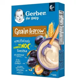 Каша Gerber безмолочна вівсяно-пшенична з чорносливом 200 г