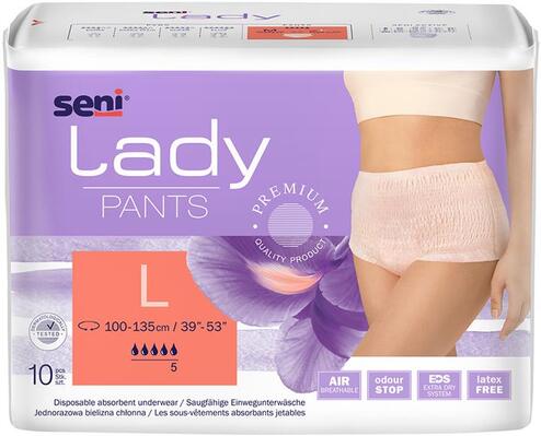 Трусы Seni Lady Pants поглощающие для взрослых 100-135 см №10 Трусы Seni Lady Pants поглощающие для взрослых 100-135 см №10