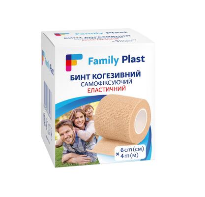 Бинт FP Family Plast когезивный самофиксирующийся 6см*4м