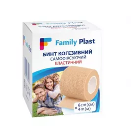 Бинт FP Family Plast когезивний самофіксуючийся 6см*4м