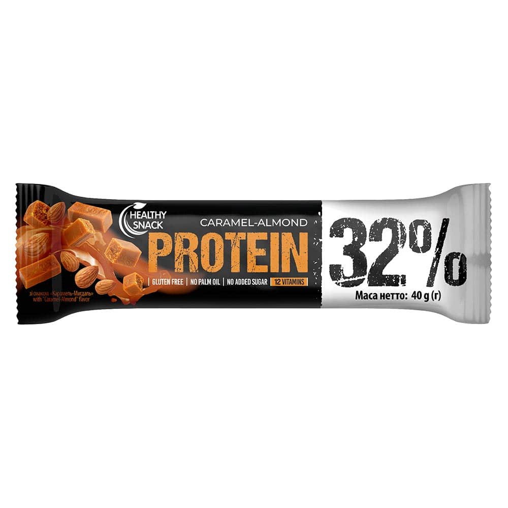Батончик PROTEIN Healthy Snack Карамель-Мигдаль 40 г Батончик PROTEIN Healthy Snack Карамель-Мигдаль 40 г