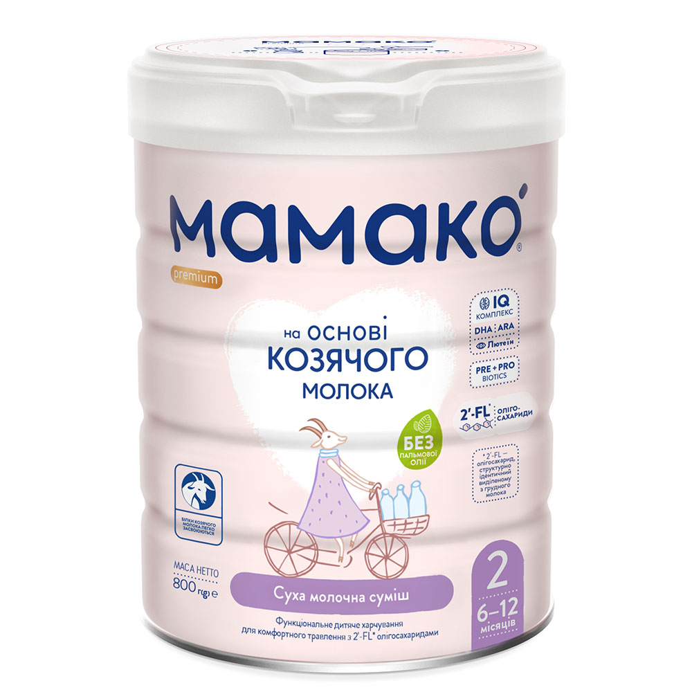 Смесь Мамако PREMIUM 2 ЗГМ 6-12 мес. 800г Смесь Мамако PREMIUM 2 ЗГМ 6-12 мес. 800г