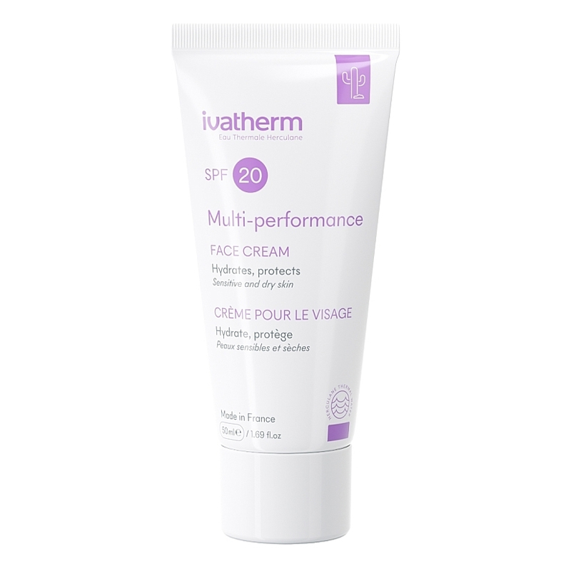 Крем Ivatherm MULTIPERFORMANCE зволожуючий для сухої шкіри обличчя SPF20 50 мл