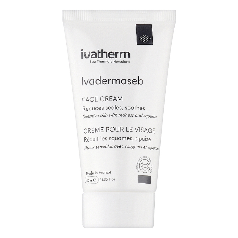 Крем Ivatherm IVADERMASED для чутливої шкіри обличчя від почервоніння та лущення 40 мл