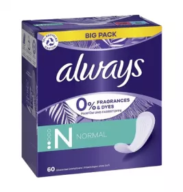 *Прокладки Always Daily ежедневные Fresh Normal Без запаха №60