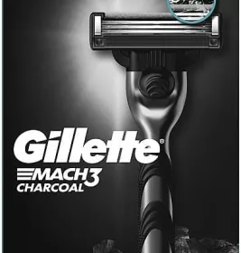 Бритва Gillette Mach3 Charcoal з 2 змінними касетами