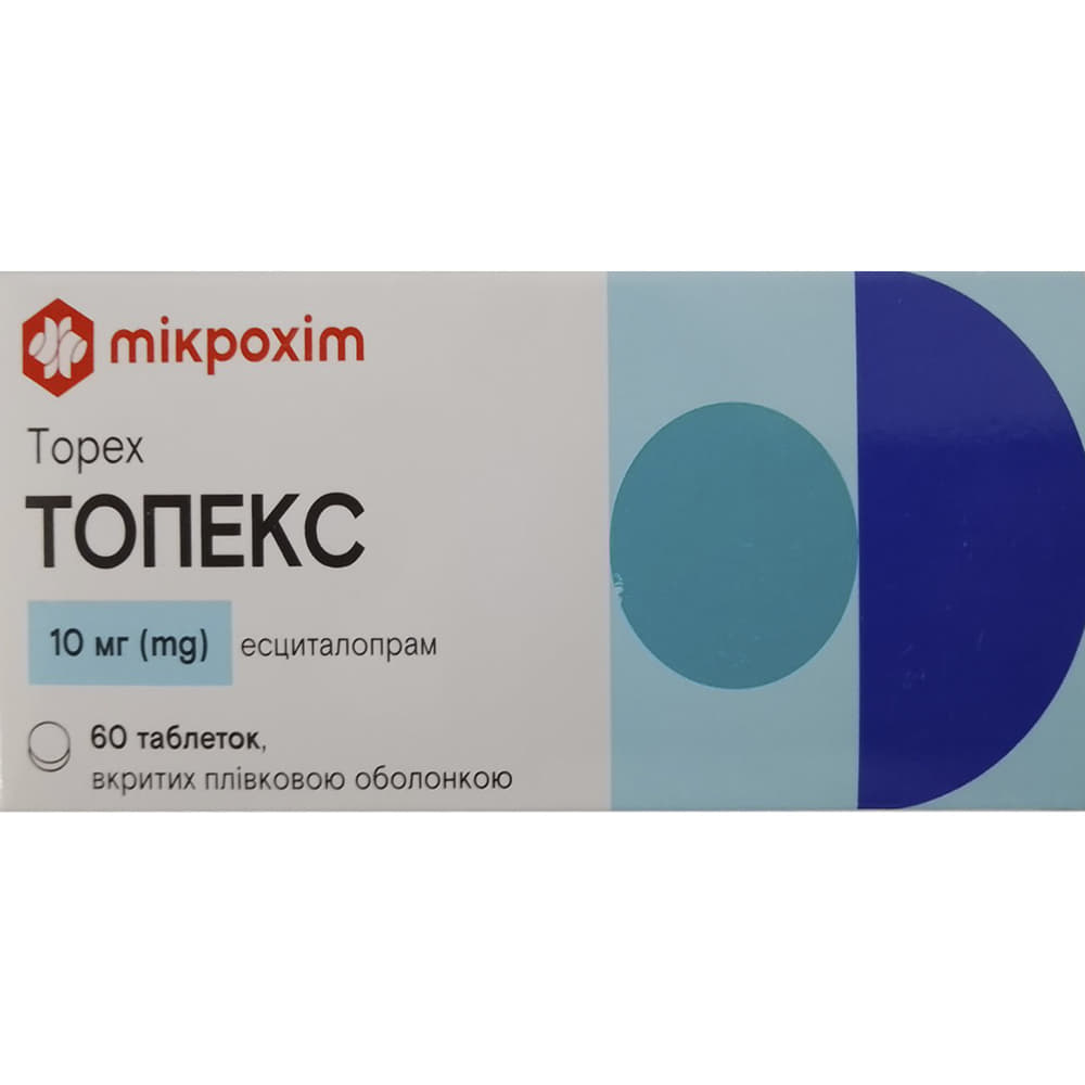 *Топекс табл. п/пл.об. 10мг №60 (10*6) Микрохим *Топекс табл. п/пл.об. 10мг №60 (10*6) Микрохим