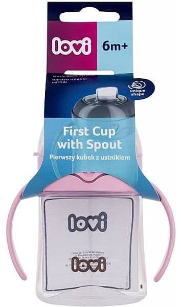 *Кружка-непроливайка Lovi 35/353 з носиком рожева 150 мл