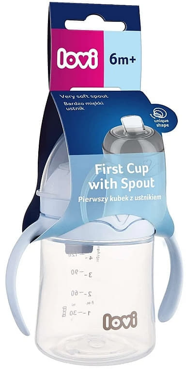 *Кружка-непроливайка Lovi 35/358 з носиком блакитна 150 мл