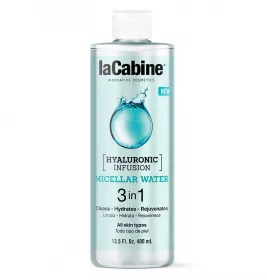 *Вода міцелярна LaCabine з гіалуроновою кислотою, 3 в 1, глибоке очищення, зволоження та омолодження 400 мл