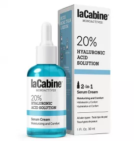 Крем-сыворотка LaCabine 20% Hyaluronic Acid 2 in 1 Увлаж. д/лица, 20% гиал. кислоты 30 мл