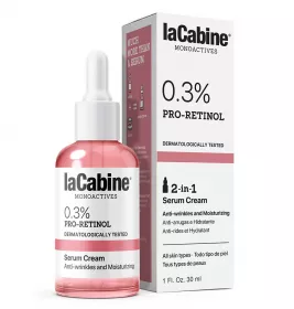 *Крем-сироватка LaCabine 0.3% Pro-Retinol 2 in 1. Зволожувальна проти зморшок шкіри обличчя, 0,3% проретинолу 30 мл
