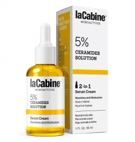 *Крем-сироватка LaCabine 5% Ceramides 2 in 1. для живлення та зволоження сухої шкіри обличчя, 5% керамідів 30 мл