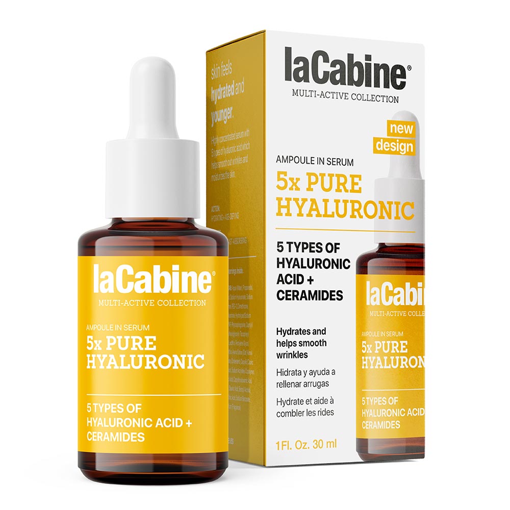 *Сироватка LaCabine 5xPure Hyaluronic. Висококонцентрована зволожувальна проти зморшок шкіри обличчя з 5 гіалуроновими кислотами 30 мл