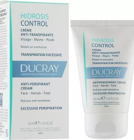 Крем-антиперспірант Дюкрей Hidrosis Control для обличчя, рук та ніг 50мл