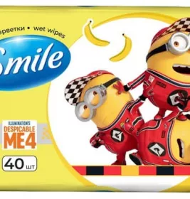 Серветки вологі Smile Minions №40