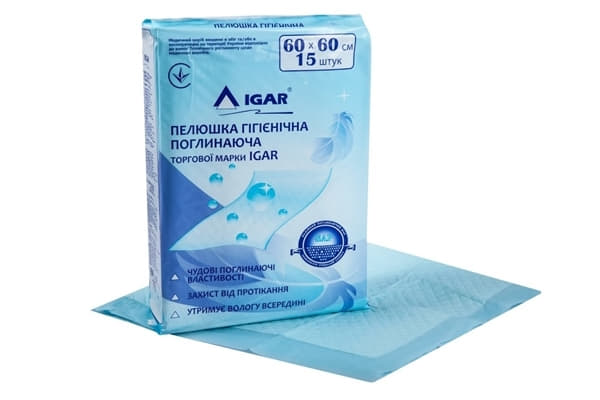 *Пеленки IGAR впитывающие 60*60см №15 *Пеленки IGAR впитывающие 60*60см №15