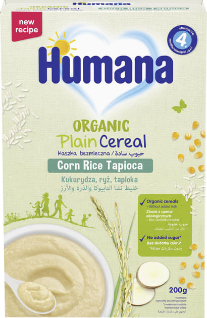 *Каша Humana безмолочная кукурузно-рисовая с тапиокой органик 200г *Каша Humana безмолочная кукурузно-рисовая с тапиокой органик 200г
