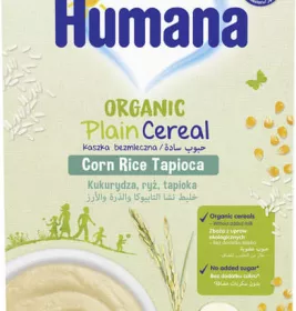 *Каша Humana безмолочна кукурудзяно-рисова з тапіокою органік 200г