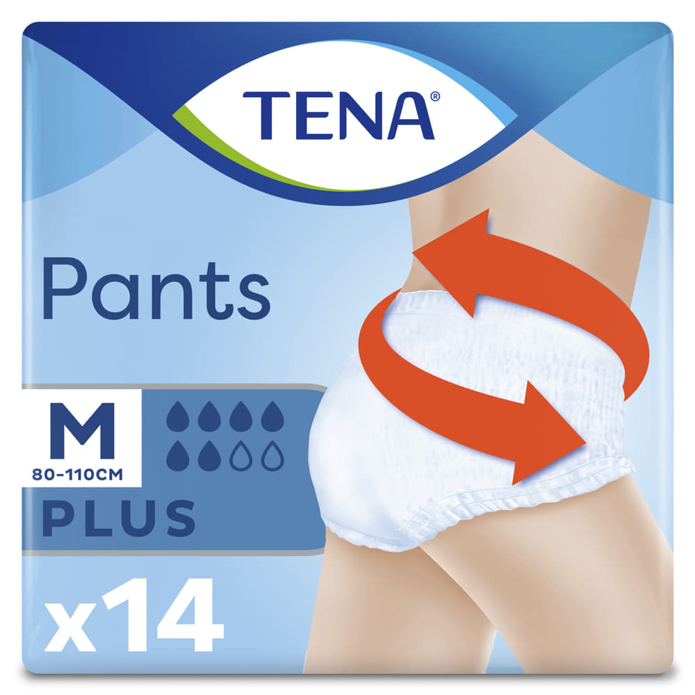 Трусики-подгузники TENA для взрослых Pants Plus Medium №14 Трусики-подгузники TENA для взрослых Pants Plus Medium №14