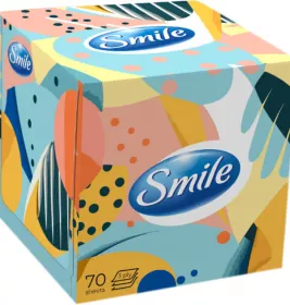 Салфетки косметические Smile 3-слойные №70