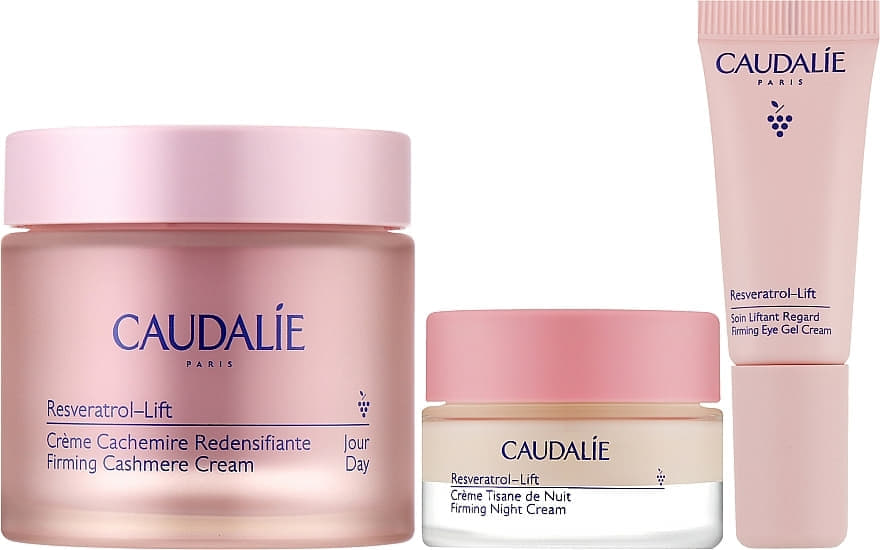 *Набор Caudalie Крем Кашемир (гель-крем для контура глаз 5мл, ночной крем 15мл, кашемир крем 50мл)