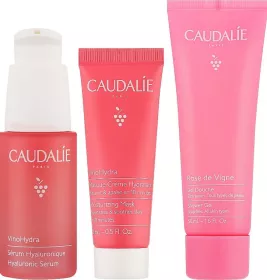 *Набір Caudalie Vinohydra (гіалурон. сироватка 30мл, гель д/душу 50мл, зволожув. маска-крем 15мл)
