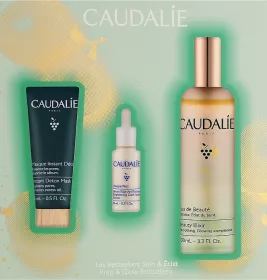 *Набір Caudalie Beauty Elixir Set (еліксир-вода д/обличчя 100мл, детокс-маска 15мл, сиров. д/обличчя 10мл)