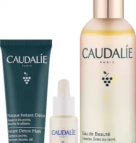 *Набір Caudalie Beauty Elixir Set (еліксир-вода д/обличчя 100мл, детокс-маска 15мл, сиров. д/обличчя 10мл)