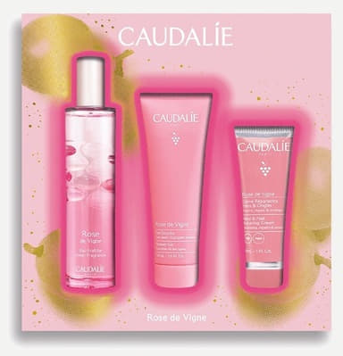 *Набір Caudalie Rose de Vigne (крем д/рук 30мл, гель д/душу 50мл, енергетична туал. вода 50мл)