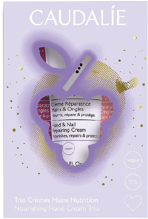 *Набір Caudalie Тріо кремів для рук (крем д/рук 30мл, крем д/рук 30мл, крем д/рук 30мл)