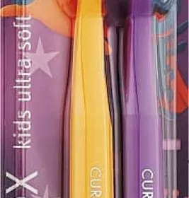 *Набор детских зубных щеток Curaprox UltraSoft Duo Superheroes Edition 2024,d 0,09 мм №2
