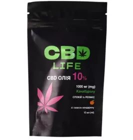 *Канабідіол CBD life олія 10% спрей флак. 10мл Мандарин