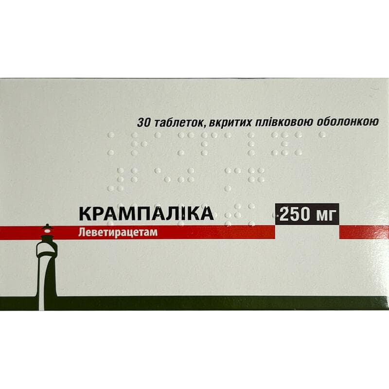 Крампалика табл. п/пл. об. 250мг №30 (10*3) Крампалика табл. п/пл. об. 250мг №30 (10*3)