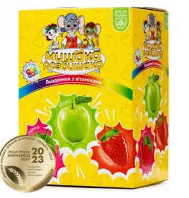 *Льодяники Мишака розбишака вітамінізовані 7г №150 ТМ Baum Pharm