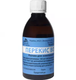 *Перекис водню р-н 3% флак. 100мл Біолик