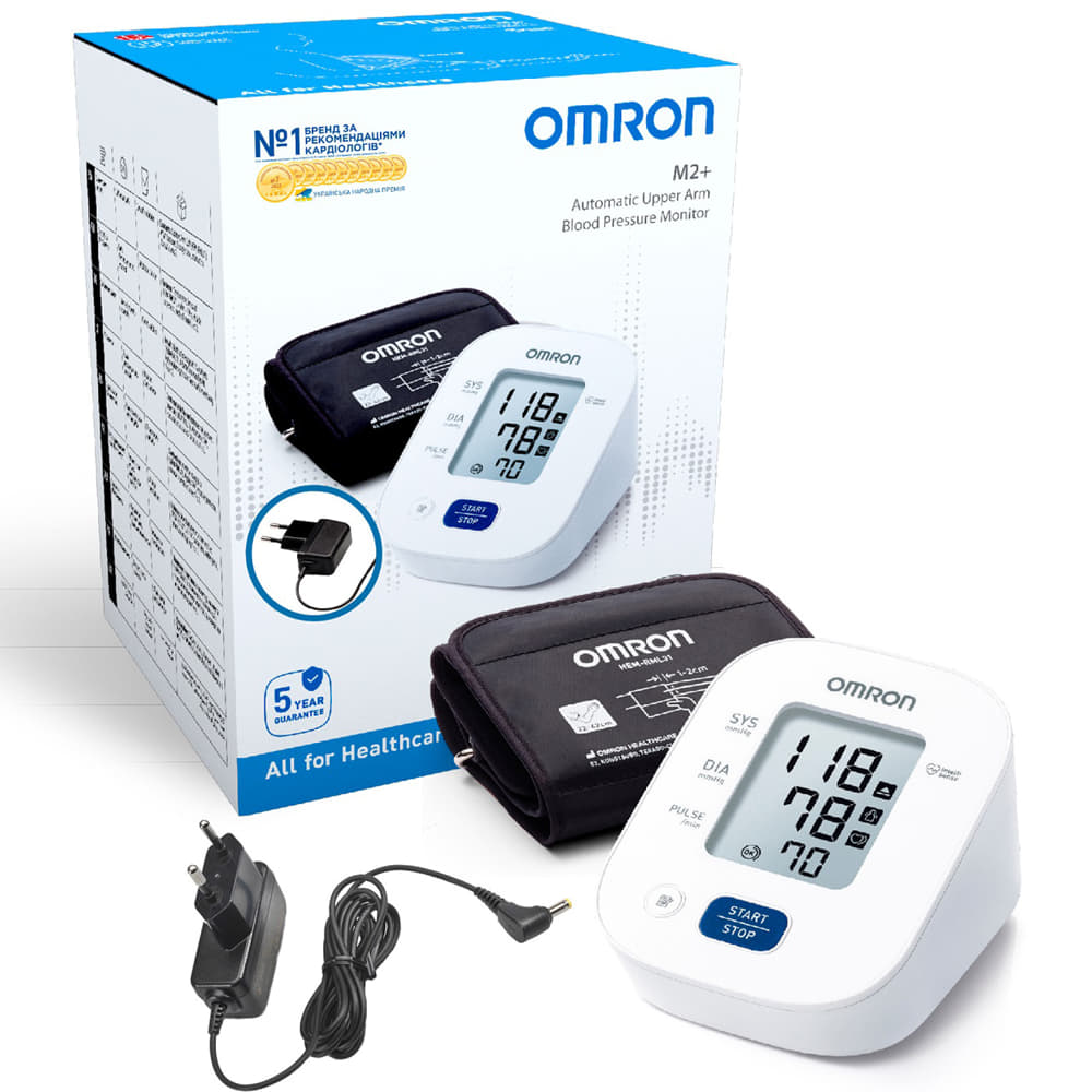 *Тонометр Omron M2 Plus (HEM-7146-Е) автоматический с сетевым адаптером HHP-CM01 *Тонометр Omron M2 Plus (HEM-7146-Е) автоматический с сетевым адаптером HHP-CM01