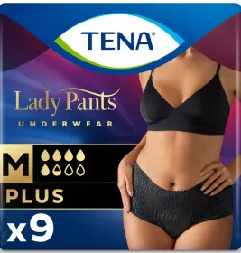 *Урологічні труси TENA Lady Pants Plus M №9 для женщин (black)