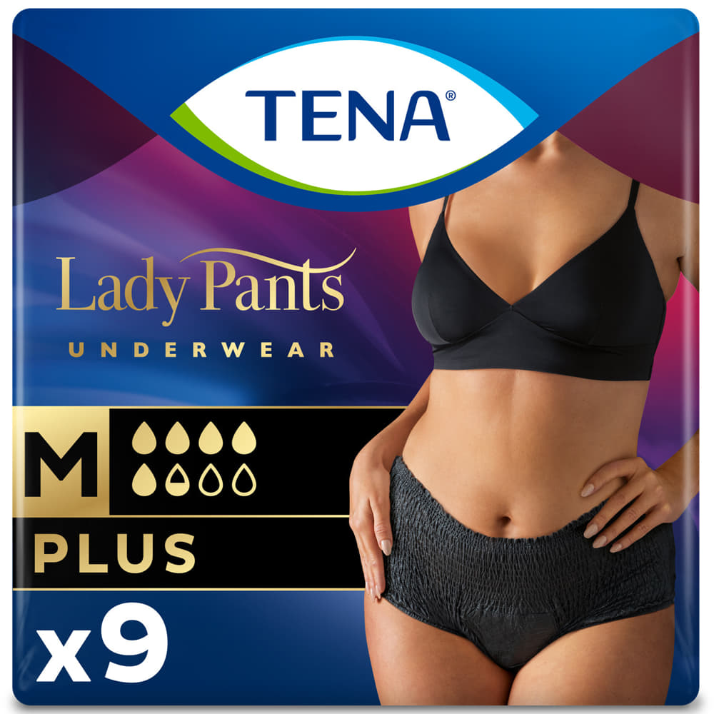 *Урологічні труси TENA Lady Pants Plus M №9 для женщин (black)