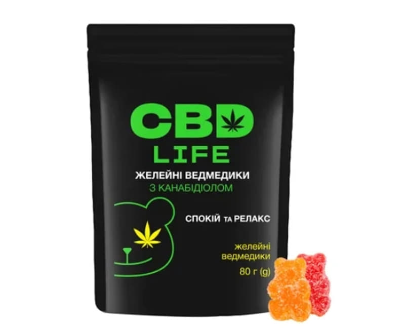 *Канабідіол CBD life Желейні ведмедики 80г
