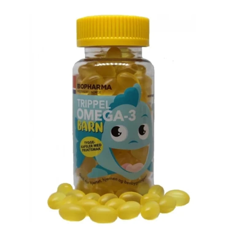 *Омега-3 Потрійна для дітей з фруктовим смаком №120 Биофарма