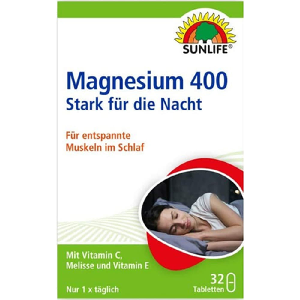 *Витамины Sunlife Magnesium 400 Stark fur die Nacht табл. №32 *Витамины Sunlife Magnesium 400 Stark fur die Nacht табл. №32