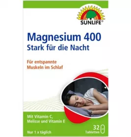 *Вітаміни Sunlife Magnesium 400 Stark fur die Nacht табл. №32
