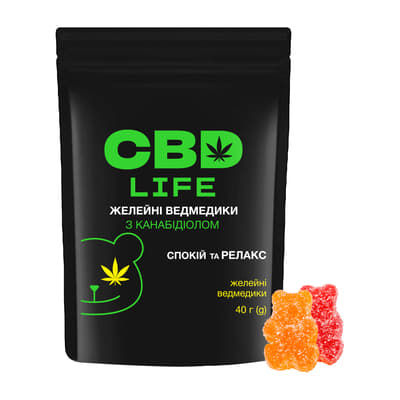 *Канабідіол CBD life Желейні ведмедики 40г