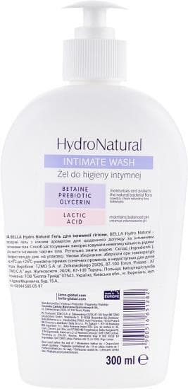 *Гель для інтимної гігієни Bella Hydro Natural, 300мл