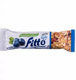 *Батончик-мюсли Fitto Light черника 25г
