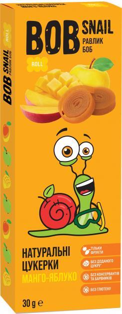 *Цукерки Равлик Боб Яблуко-манго 30г