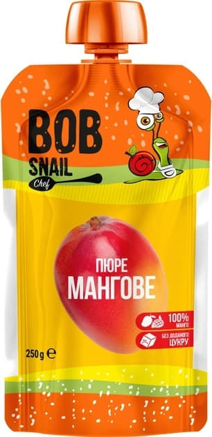 *Пюре Улитка Боб Манго 250г (пауч)